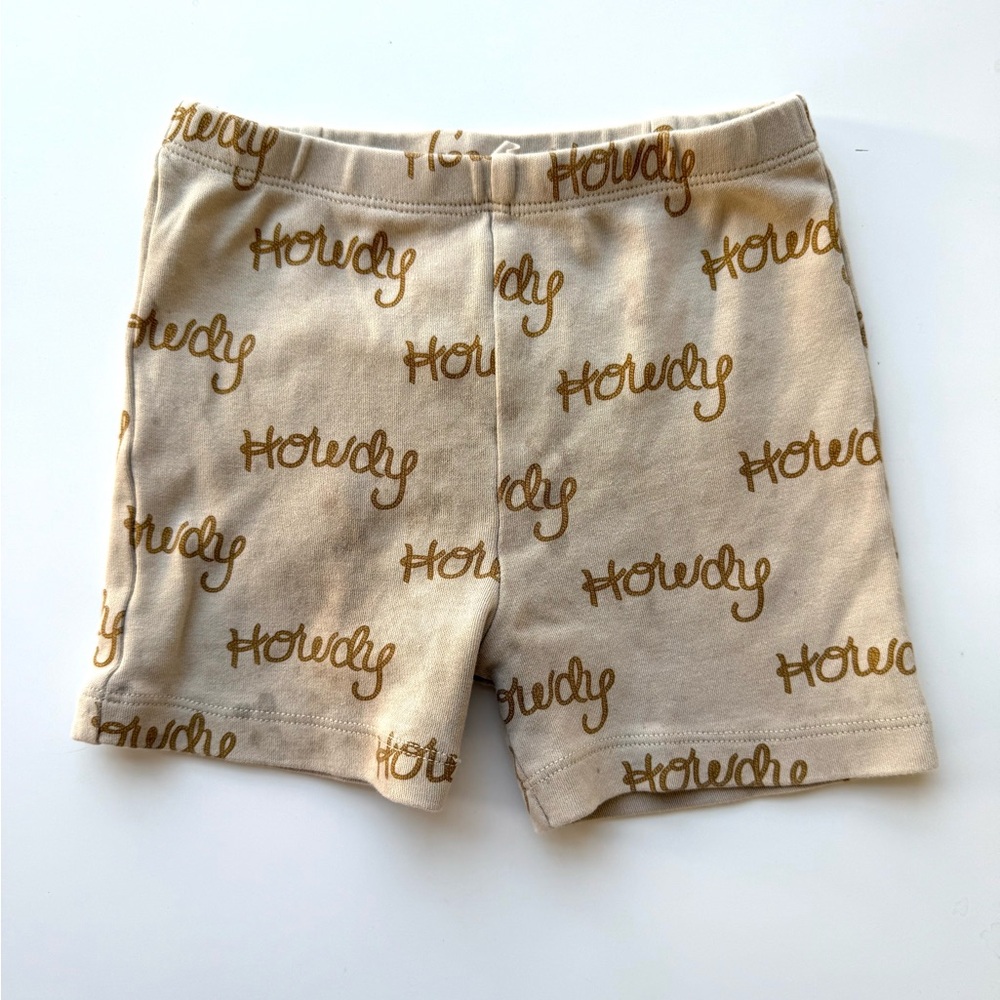 Kate Quinn Howdy Cowboy Pajama Shorts size 6Y 6 Kids - STAINS